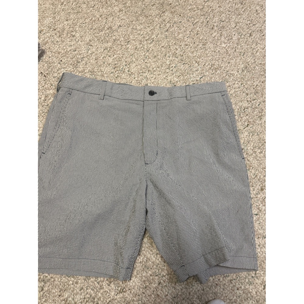 Walter Hagen Golf Shorts‎ Striped Flat Front 9" Inseam Mens Size 35